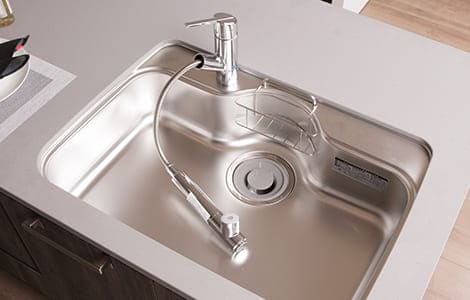 浄水器一体型シングルレバー混合栓