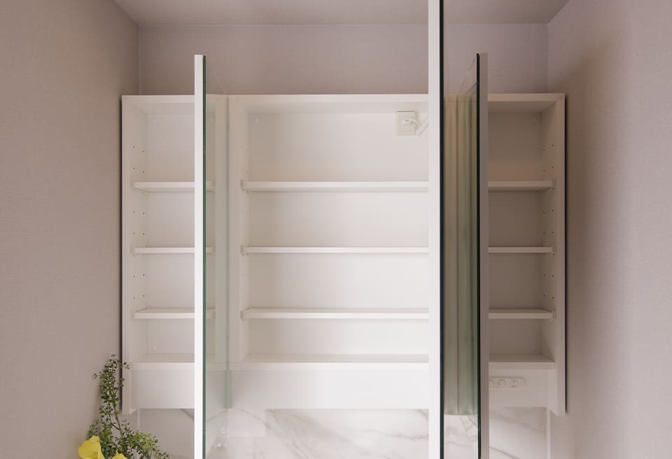 三面鏡付洗面化粧台