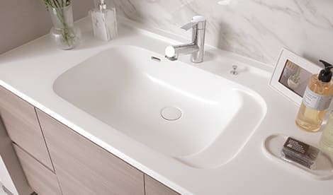 ボウル一体型カウンター